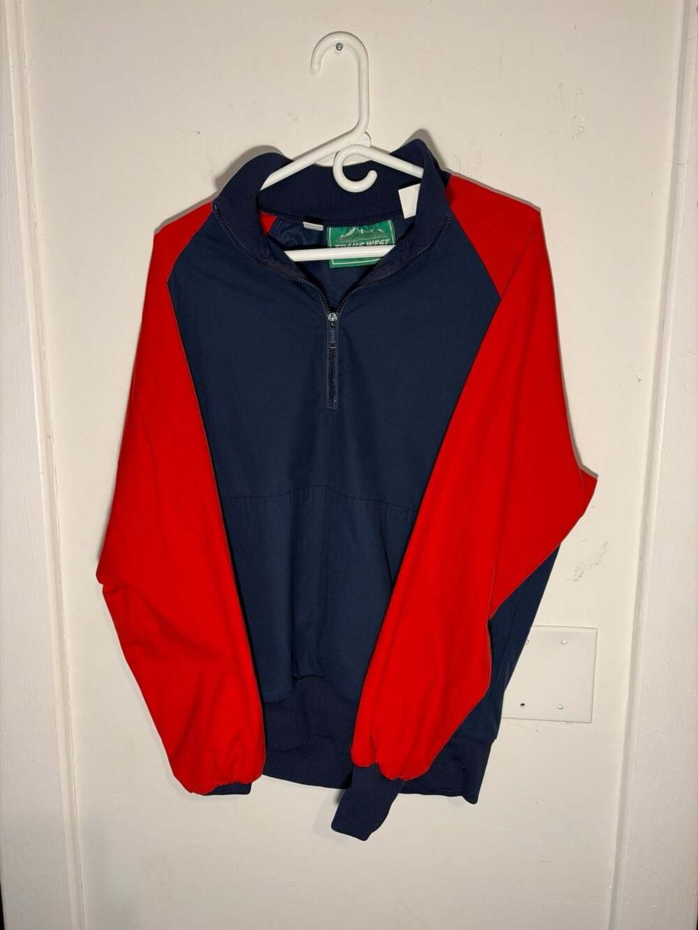Vintage Trails West By Raven Industries 1/4 Zip Colorblock Windbreaker Pullover